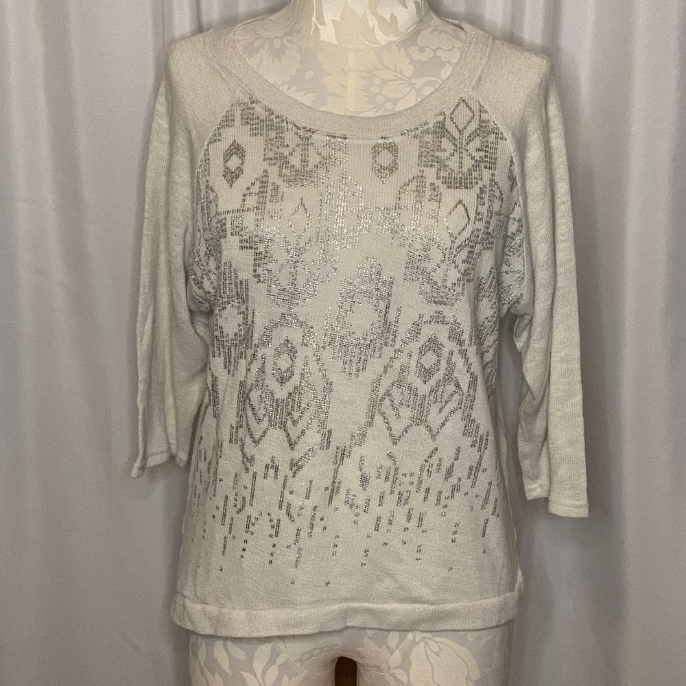 NO BOUNDARIES XL(15-17) Beige 3/4 sleeve top